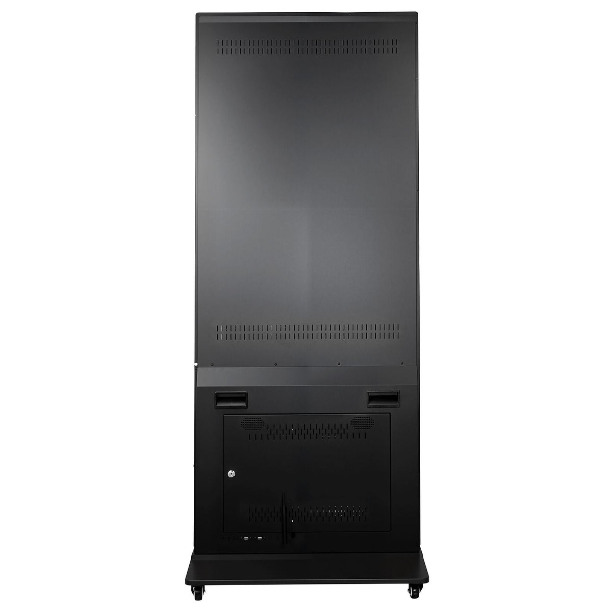 55 in Indoor Digital Signage 4K Floor Stand Advertising Display Kiosk, WiFi HDMI/USB Input Android OS, 178° Wide View, LCD Touchscreen Interactive Monitor, Mobile Commercial Totem Poster