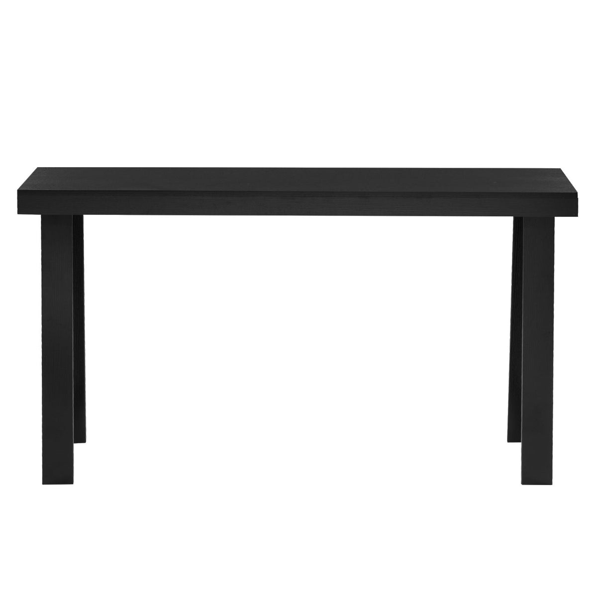56 in Console Table, Modern Desk Behind the Couch, Wooden Rectangle Entrance Desk, Narrow Long Sofa Table Accent Stand, Ideal for Hallway, Bedroom, Living Room, Foyer, Easy Assembly, Black