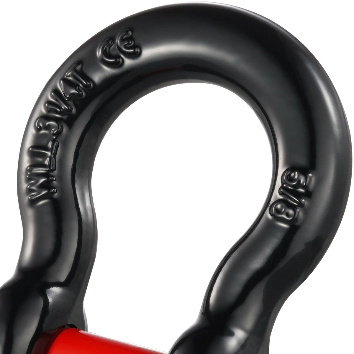 5/8" D-Ring Shackle, 4 Pack Alloy Steel Shackles 28660 lbs (13 Ton) Break Strength with 3/4" Screw Pin, Heavy Duty Off Road Vehicle Recovery Shackle, Towing Accessories for Jeep Truck, Black