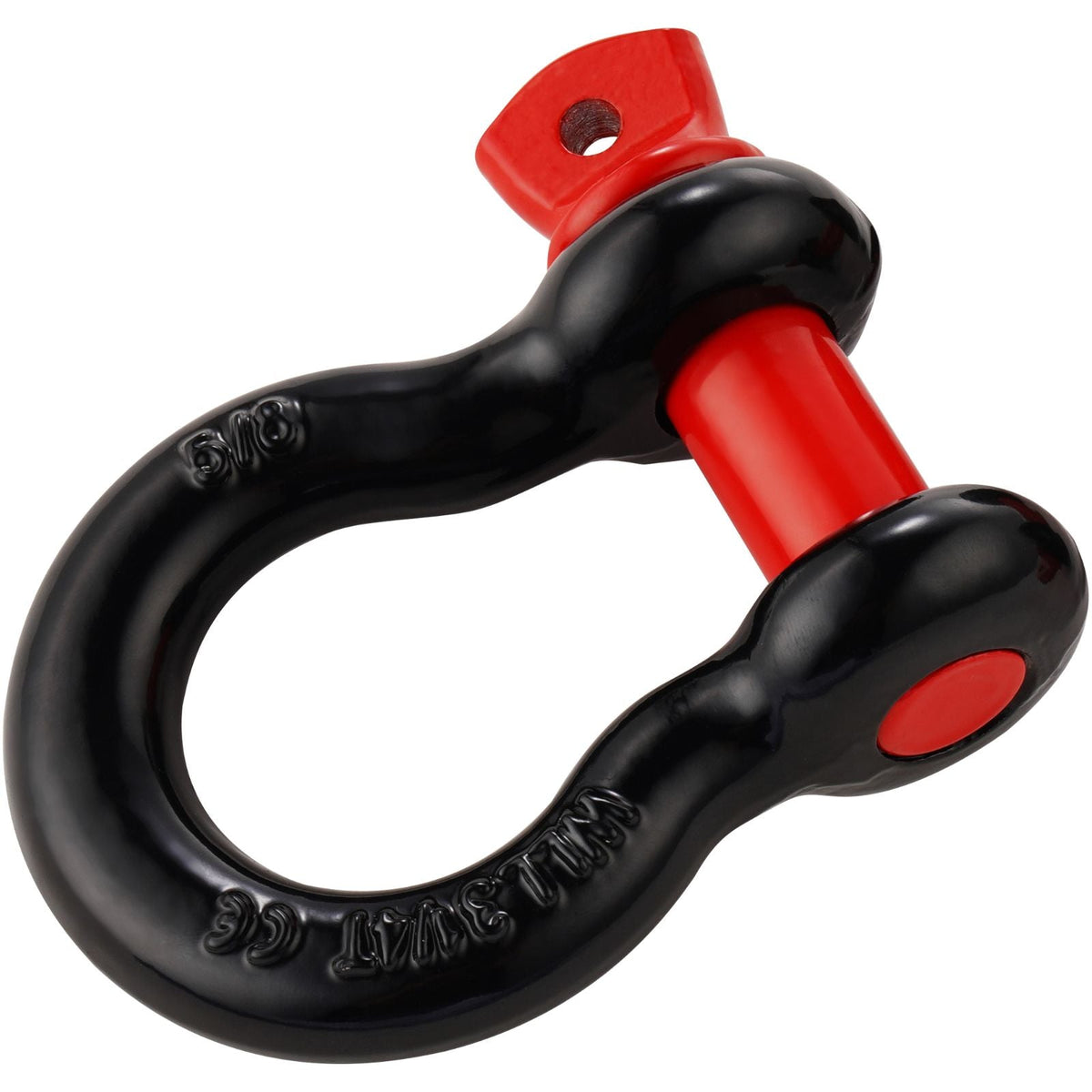 5/8" D-Ring Shackle, 4 Pack Alloy Steel Shackles 28660 lbs (13 Ton) Break Strength with 3/4" Screw Pin, Heavy Duty Off Road Vehicle Recovery Shackle, Towing Accessories for Jeep Truck, Black
