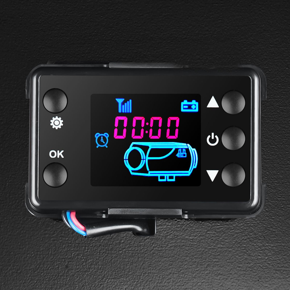 5KW Diesel Air Heater All in One 12V Diesel Parking Heater Silencer 5000W Diesel Heater Remote Control with LCD Switch for RV Motorhome Bus and Trailer