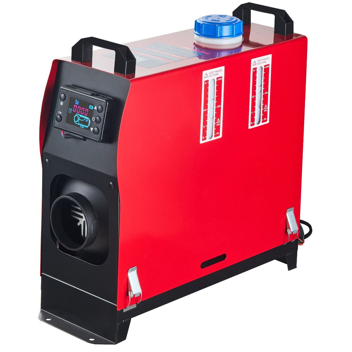 5KW Diesel Air Heater All in One 12V Diesel Parking Heater Silencer 5000W Diesel Heater Remote Control with LCD Switch for RV Motorhome Bus and Trailer