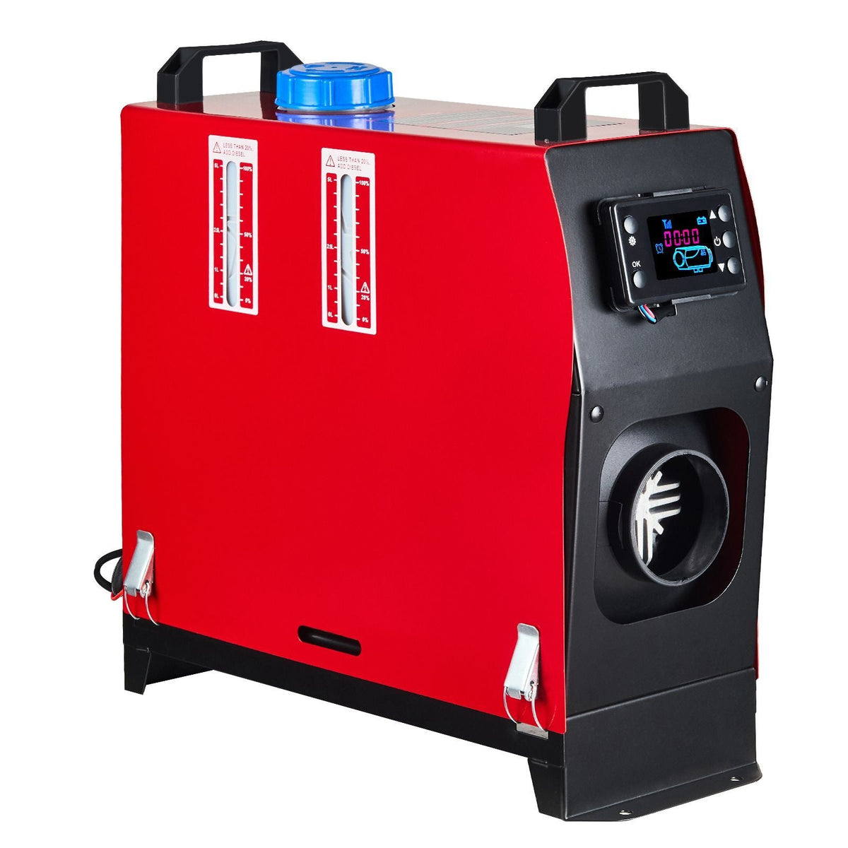 5KW Diesel Air Heater All in One 12V Diesel Parking Heater Silencer 5000W Diesel Heater Remote Control with LCD Switch for RV Motorhome Bus and Trailer