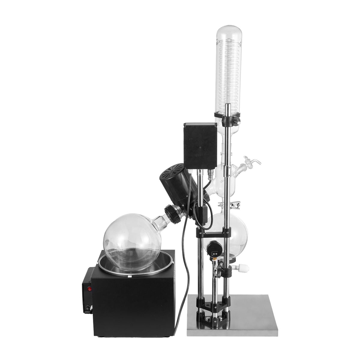 5L Rotary Evaporator RotoVap 99 Celsius Borosilicate Glass 110V Rotation 0-90rpm USA