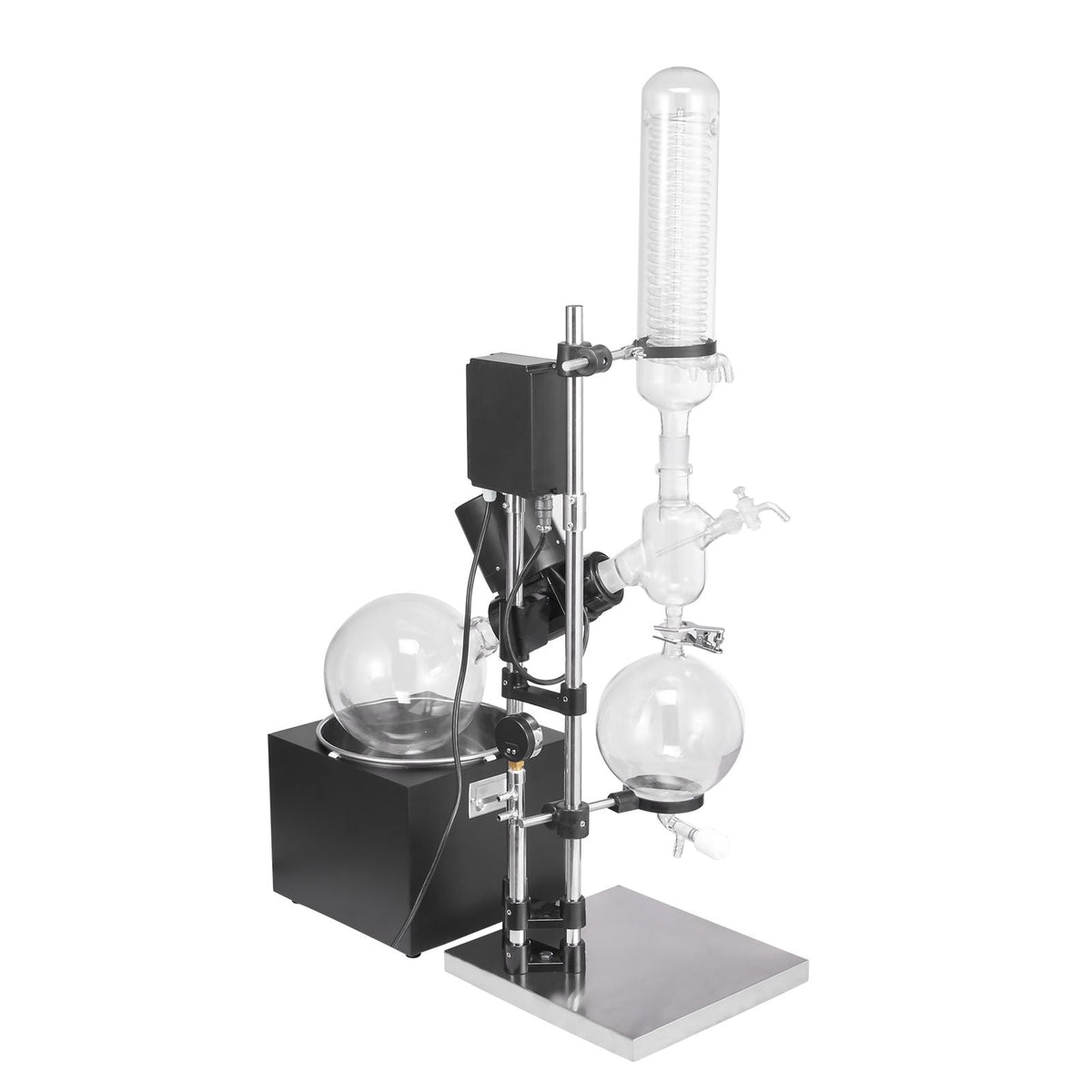 5L Rotary Evaporator RotoVap 99 Celsius Borosilicate Glass 110V Rotation 0-90rpm USA