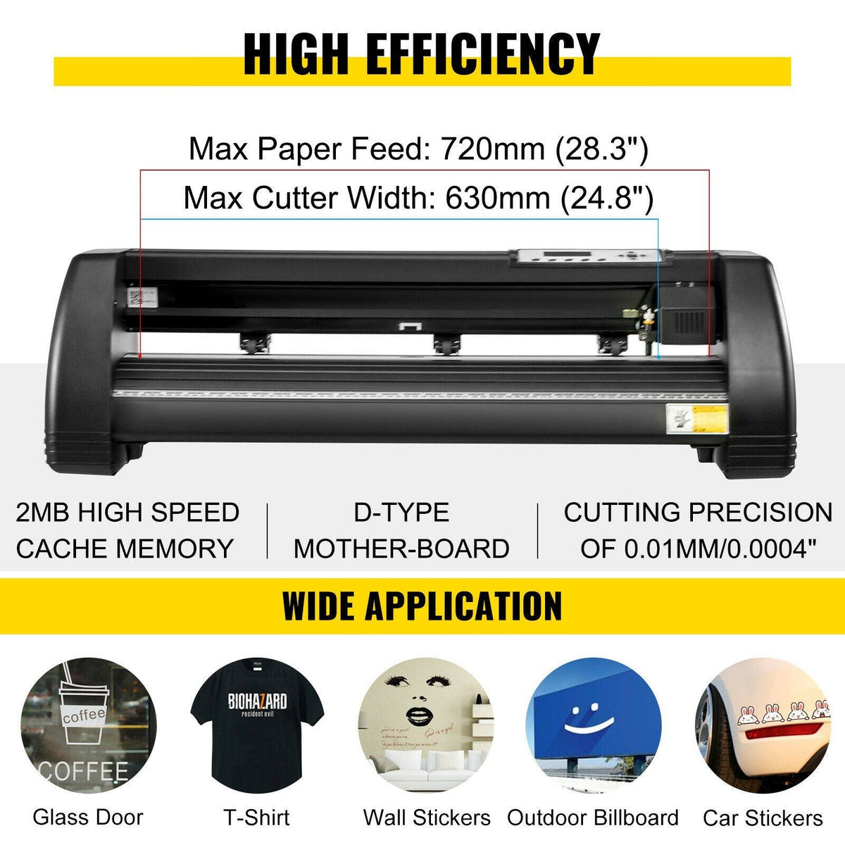 6 In 1 Mug Hat Heat Press & 28 Inch Vinyl Cutter Machine w/ Floor Stand