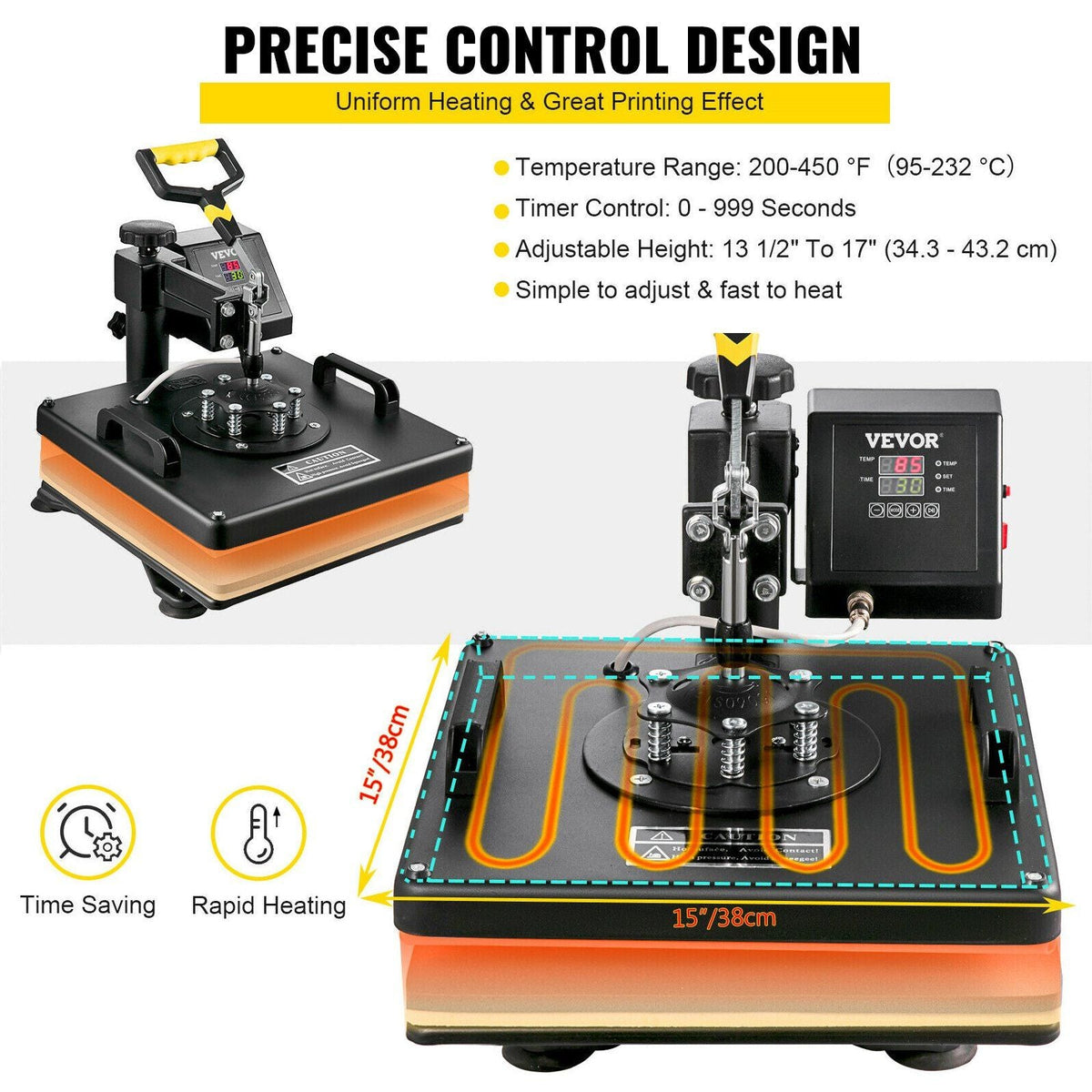 6 In 1 Mug Hat Heat Press & 53 Inch Vinyl Cutter Machine w/ Floor Stand