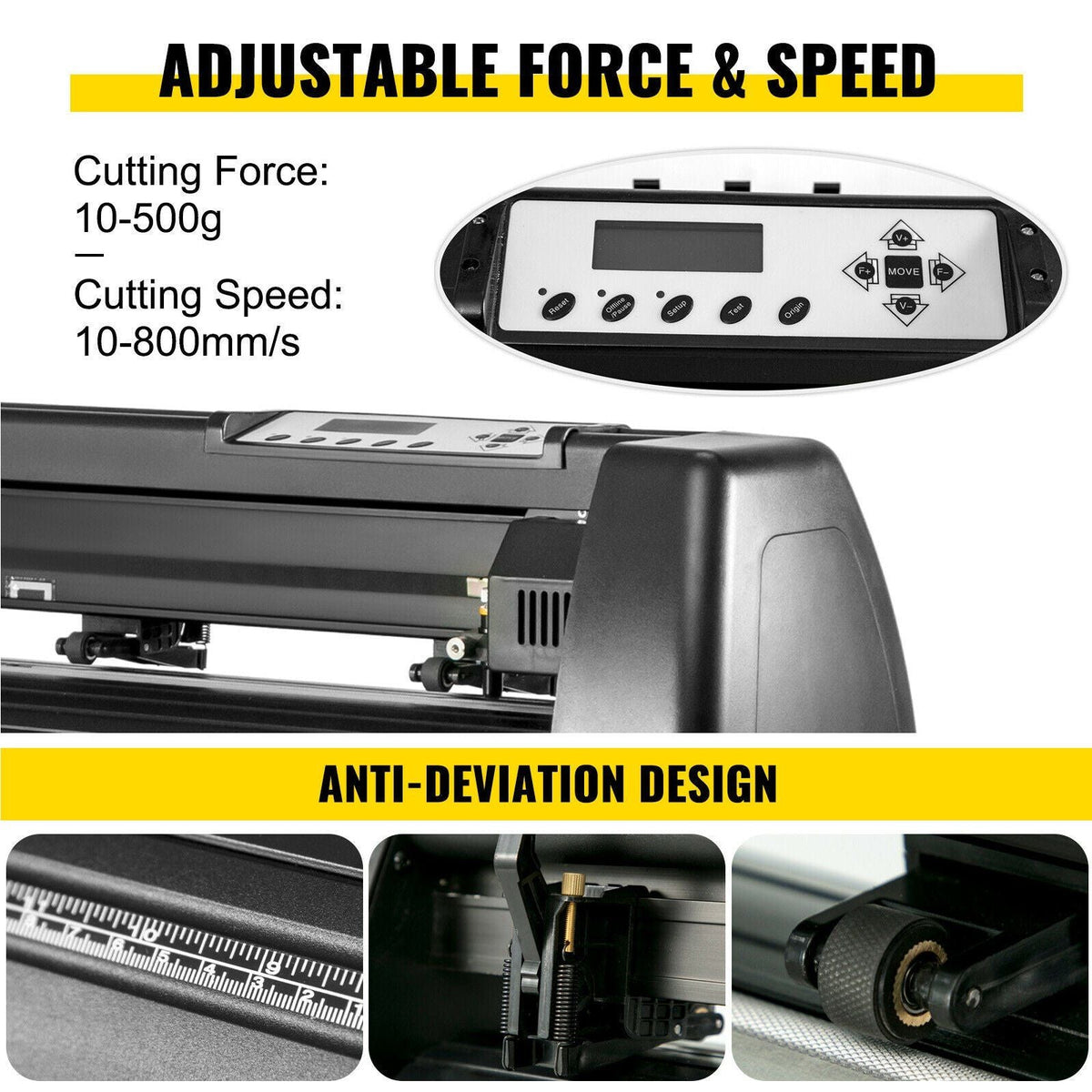 6 In 1 Mug Hat Heat Press & 53 Inch Vinyl Cutter Machine w/ Floor Stand