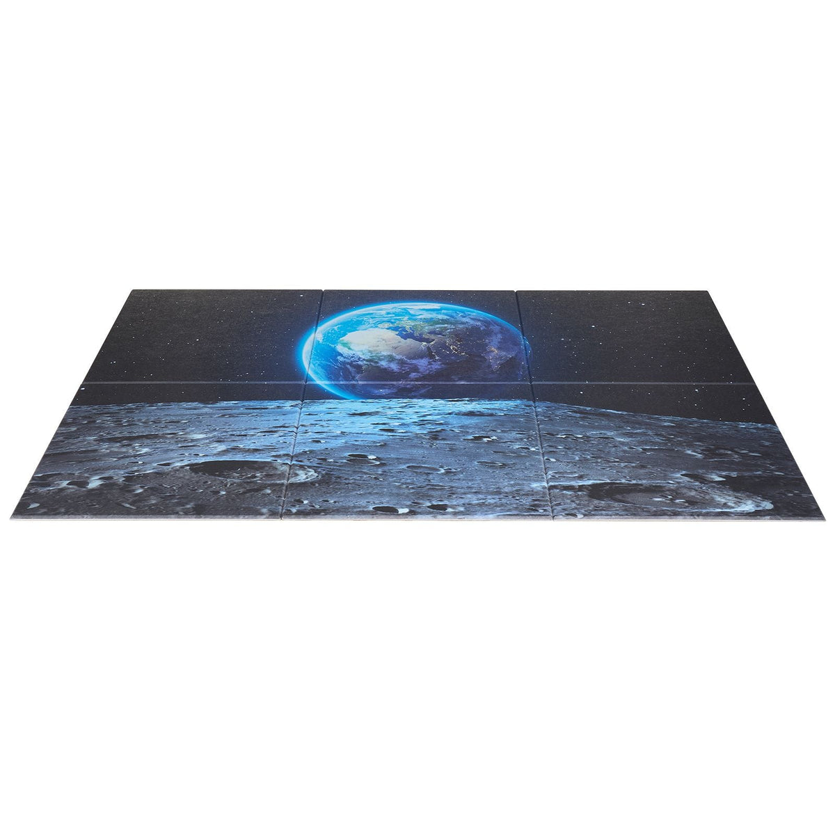 6 Pack Art Acoustic Panels, 70.87 x 47.24 x 0.4 inch Soundproof Wall Tiles, Self Adhesive Decorative Sound Dampening Absorbing Boards for Home, Office, Studio, Gaming Room,Theater, Earth