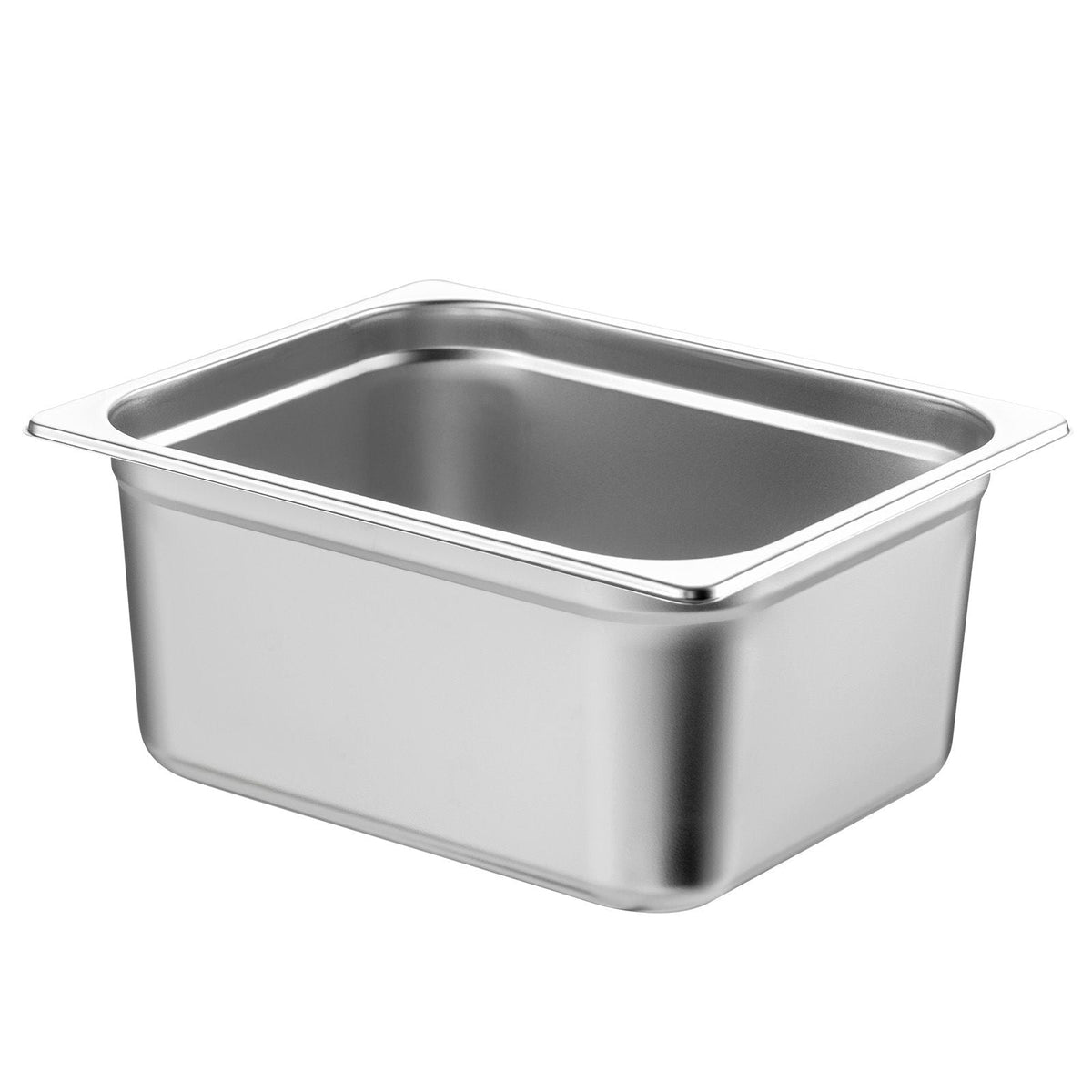 6 Pack Hotel Pans, 1/2 Size Anti-Jam Steam Pan, 0.8mm Thick Stainless Steel Restaurant Steam Table Pan, 6-Inch Deep Commercial Table Pan, Catering Storage Food Pan, for Industrial & Scientific