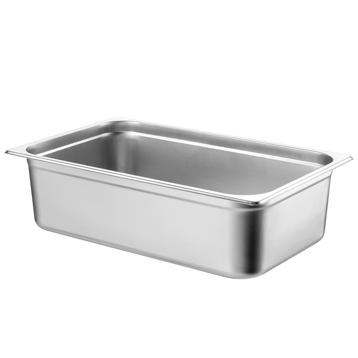 6 Pack Hotel Pans, Full Size Anti-Jam Steam Pan, 0.8mm Thick Stainless Steel Restaurant Steam Table Pan, 6-Inch Deep Commercial Table Pan, Catering Storage Food Pan, for Industrial & Scientific