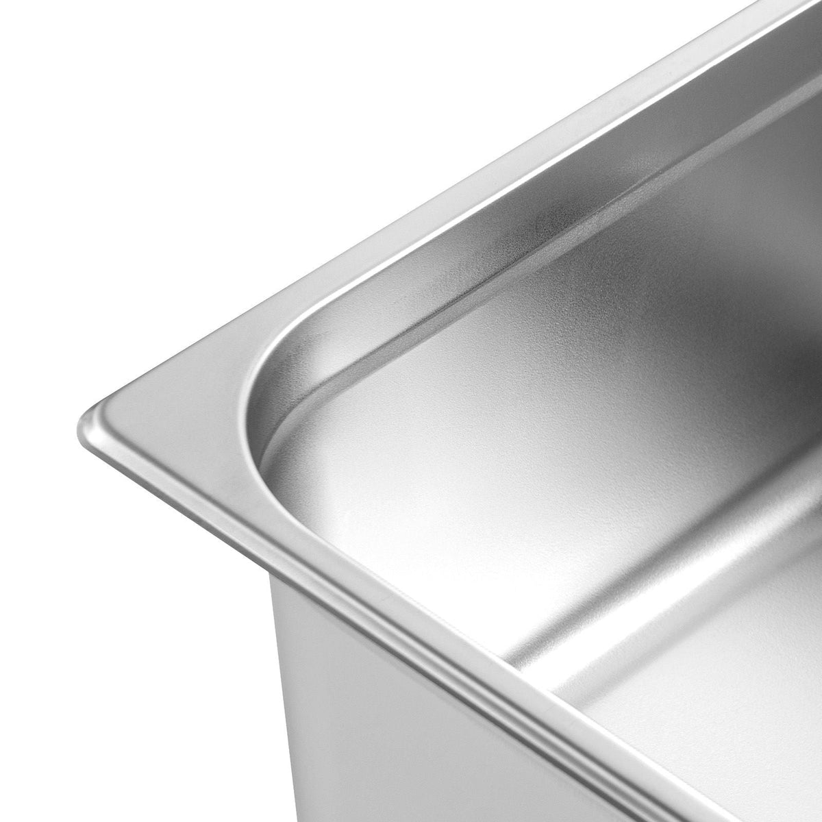 6 Pack Hotel Pans, Full Size Anti-Jam Steam Pan, 0.8mm Thick Stainless Steel Restaurant Steam Table Pan, 6-Inch Deep Commercial Table Pan, Catering Storage Food Pan, for Industrial & Scientific