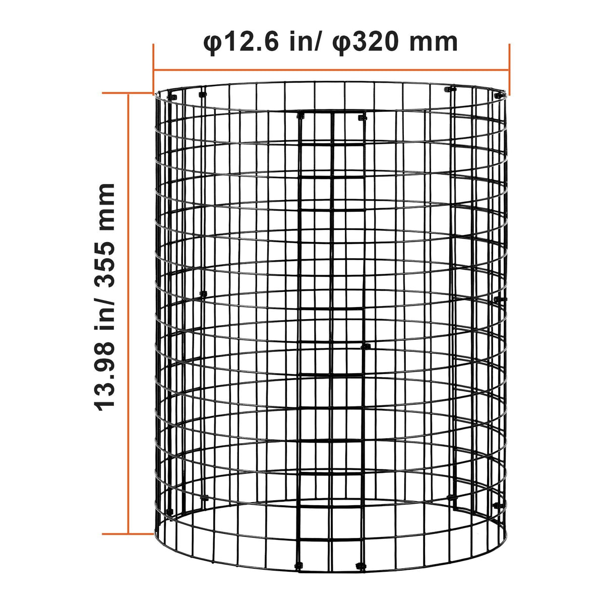 6 Pack Plant Protector from Animals, 12.6'' Dia. x 14'' H Chicken Wire Plant Protector, Plant Cages for Outdoor Plants, Flowers & Vegetables, Keeps Bunny Chicken Squirrels Out, 18pcs Metal Mesh
