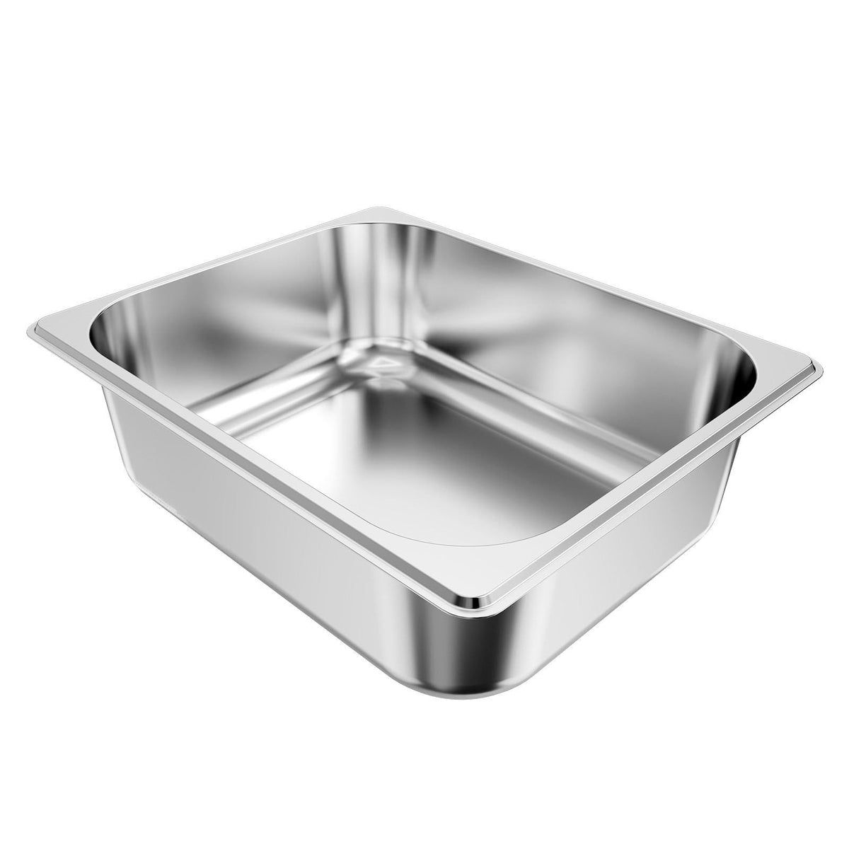 6 Pack Stainless Steam Hotel Pans, 1/2 Size Table Steam Pan, 4 Inch Deep Anti Jam Restaurant Supplies Reusable Rustproof Catering Storage for Home, Party, Restaurant, Hotel, Buffet