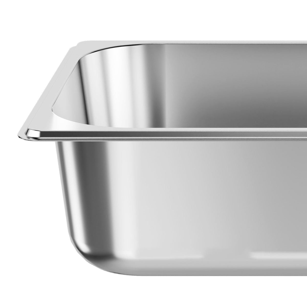 6 Pack Stainless Steam Hotel Pans, 1/2 Size Table Steam Pan, 4 Inch Deep Anti Jam Restaurant Supplies Reusable Rustproof Catering Storage for Home, Party, Restaurant, Hotel, Buffet