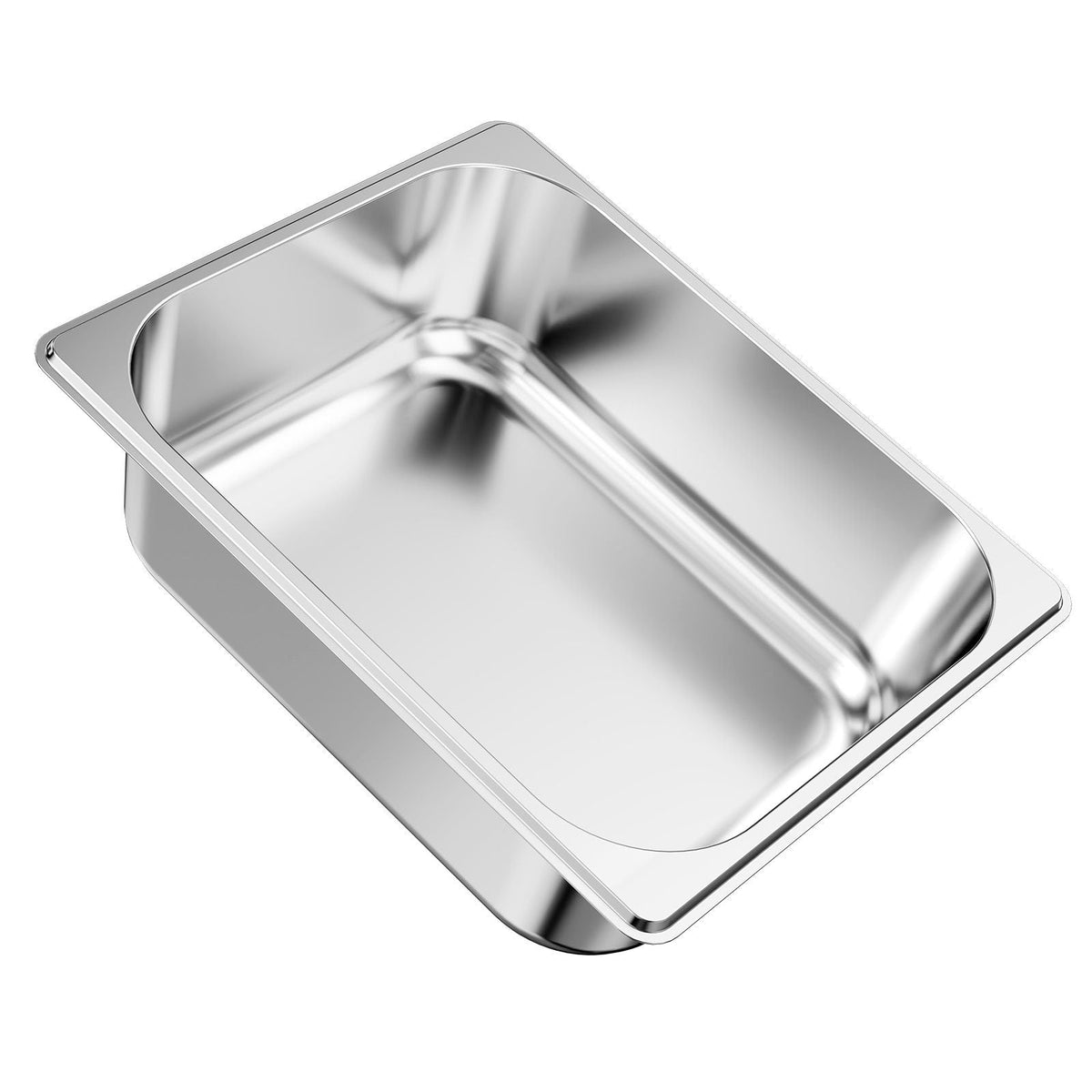 6 Pack Stainless Steam Hotel Pans, 1/2 Size Table Steam Pan, 4 Inch Deep Anti Jam Restaurant Supplies Reusable Rustproof Catering Storage for Home, Party, Restaurant, Hotel, Buffet
