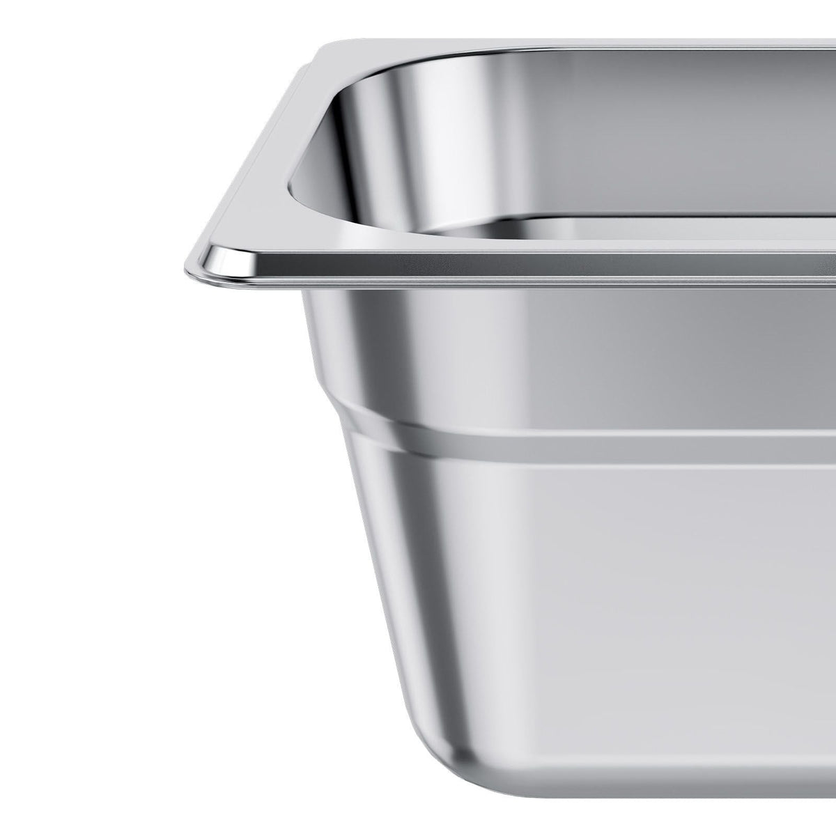 6 Pack Stainless Steam Hotel Pans, 1/6 Size Table Steam Pan, 4 Inch Deep, Anti Jam Restaurant Supplies Reusable Rustproof Catering Storage for Home, Party, Restaurant, Hotel, Buffet