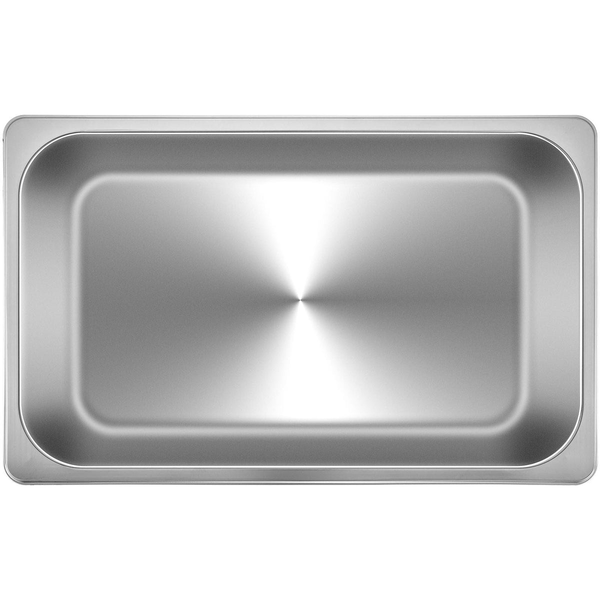 6 Pack Steam Table Pans 20.9 x 12.8 x 5.9 Inch Deep Steam Table Pan Full Size 20.5L Deep Food Container Stainless Steel Oven Tray Hotel Pans Anti-Jam Steam Table Food Pan