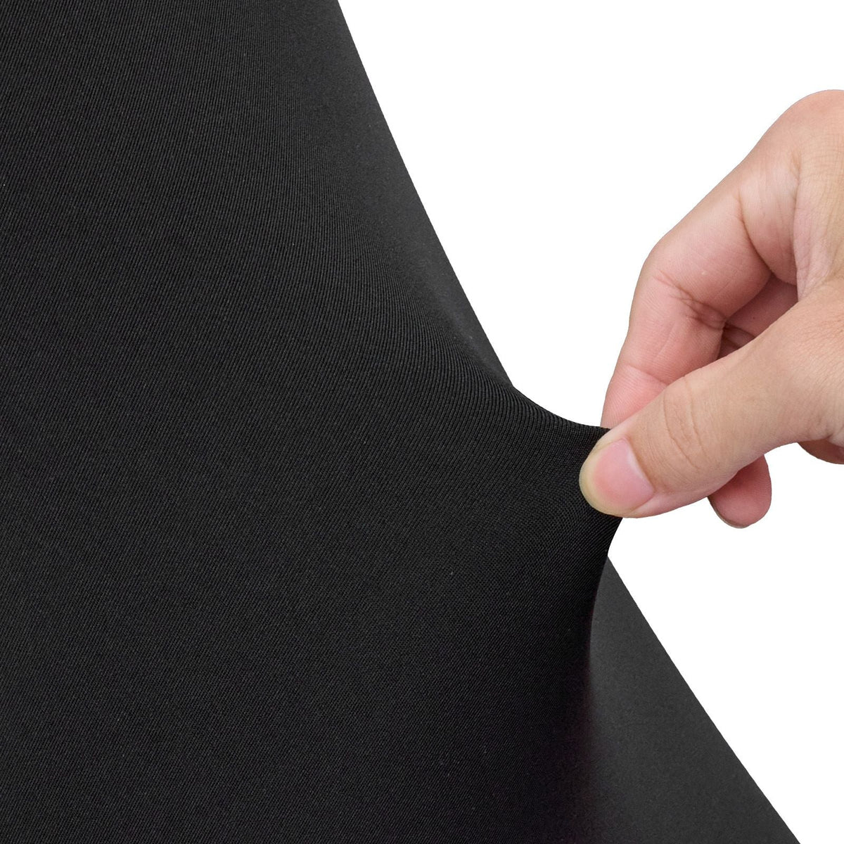 6 Pack Table Cloth for 6FT Rectangular Fitted Events, Wrinkle-Resistant Stretch Black Table Covers, Washable Spandex Tablecloth Protector, for Party, Wedding, Cocktail, Banquet, Festival