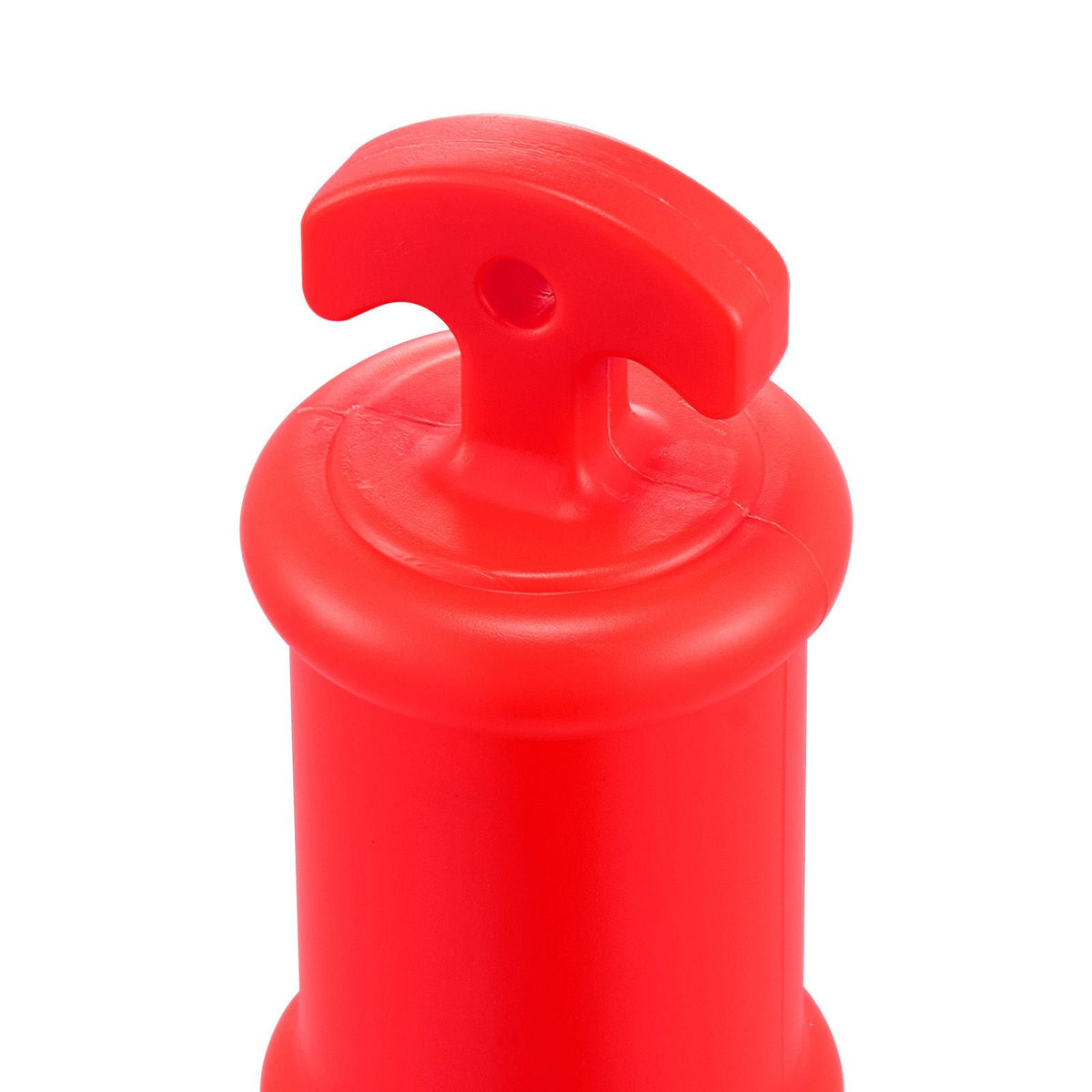 6 Pack Traffic Delineator Posts, 48 inches Traffic Safety Cones with Weighted Base and Reflective Strips, Heavy Duty Delineator Posts for Construction Site, Parking Lot, Crowd Control, Red