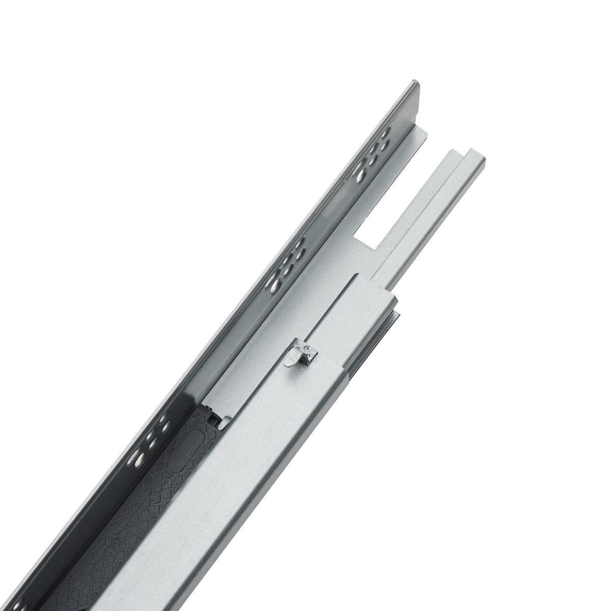 6 Pairs of 15 Inch Drawer Bottom Side Mount Rails, Heavy Duty Full Ball Bearing Extension Steel Track, Soft-Close Noiseless Guide Glides Cabinet Kitchen Runners with Locking Mechanism, 100 Lbs
