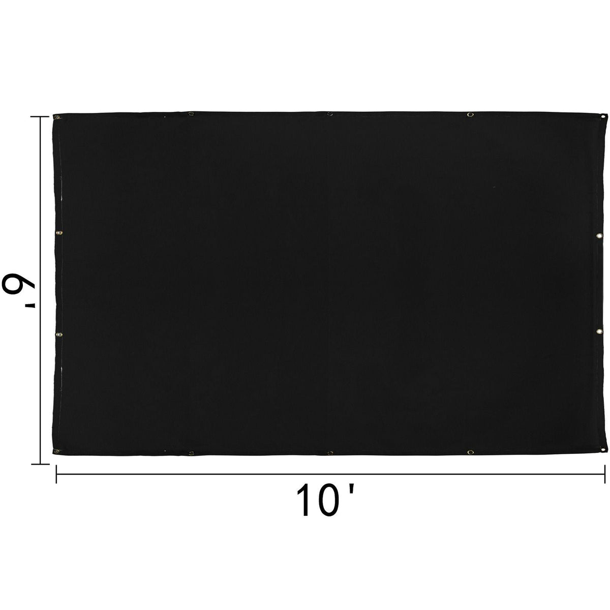 6 x 10 Ft Welding Blanket Black Fiberglass Blanket Portable Fiberglass Fire Retardant Blanket Welding Mat Welding Fireproof Thermal Resistant Insulation With Carry Bag