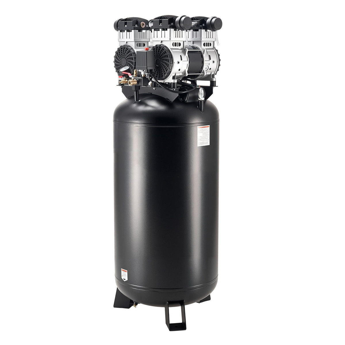 60 Gallons Heavy-Duty Air Compressor, 4HP 10SCFM at 90PSI Air Compressors with Max 125PSI Pressure, Oil-Free Compressor Tank for Industrial Manufacturing, Large Workshops (230V 60Hz, No-Plug)