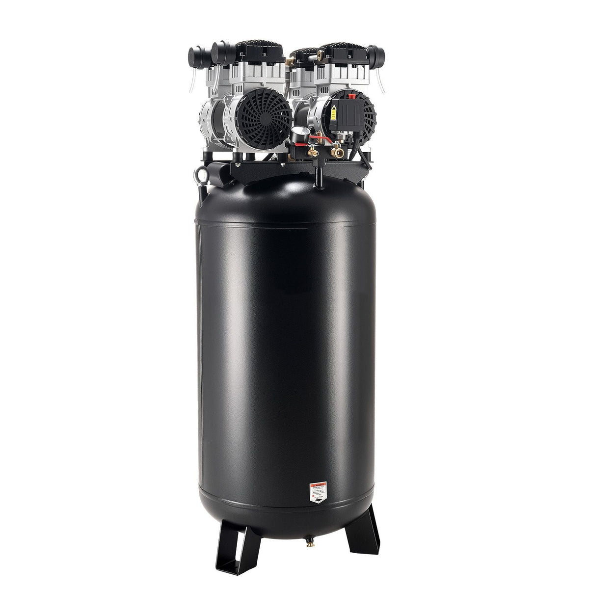 60 Gallons Heavy-Duty Air Compressor, 4HP 10SCFM at 90PSI Air Compressors with Max 125PSI Pressure, Oil-Free Compressor Tank for Industrial Manufacturing, Large Workshops (230V 60Hz, No-Plug)