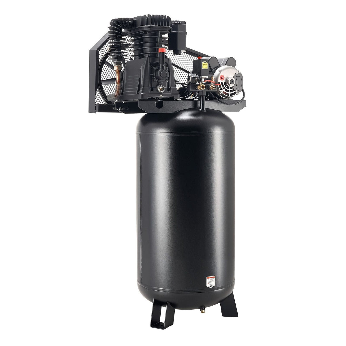 60 Gallons Heavy-Duty Air Compressor, 5HP 12 SCFM at 90PSI Air Compressors Max 145PSI Pressure, Oil-Lubricated Compressor Tank for Industrial Manufacturing, Large Workshops (230V 60Hz, No-Plug)