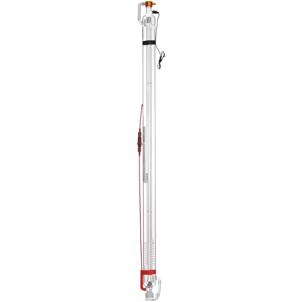60W CO2 Laser Tube, 49.2 in (1250 mm) Length, 2 in (55 mm) Dia Borosilicate Glass Laser Cutter Tube with Metal Head, 5000-6000hr Wires Preconnected for Laser Engraver Engraving Cutting Machine