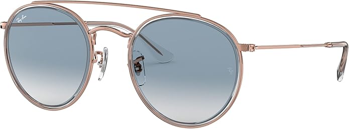 Ray-Ban Unisex Rb3647n Double Bridge Round Sunglasses