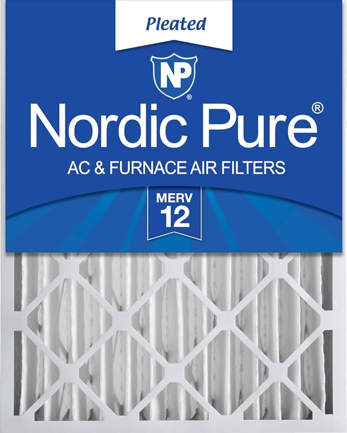 Nordic Pure 18x24x4 Pleated MERV 12 Air Filter 1 Pack