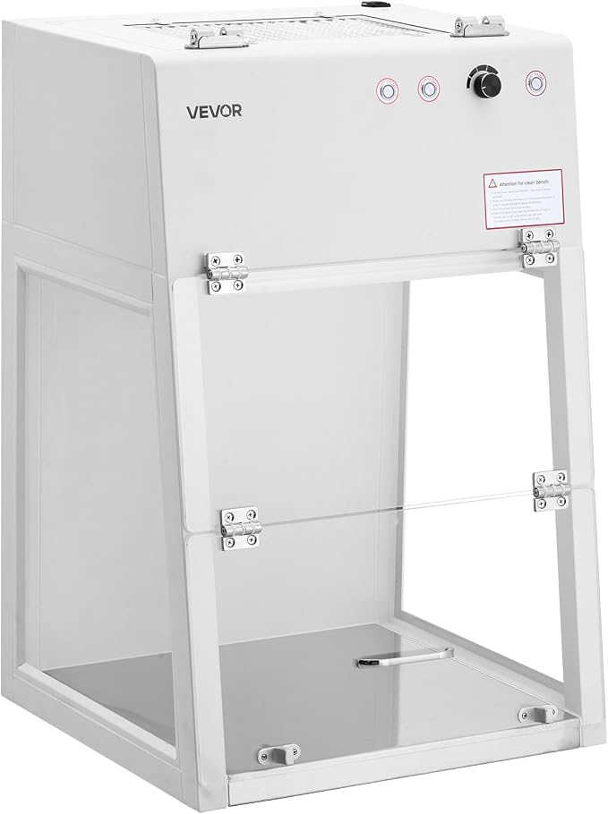 VEVOR Laminar Flow Hood, 20.08 x 20.47 x 23.62 inch Working Area Portable Clean