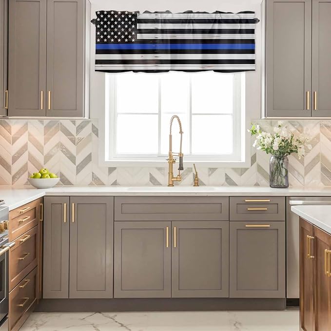 American Flag Valances for Windows, 1 Panel