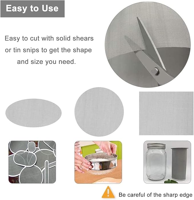 304 Stainless Steel Woven Mesh Panel, 50 Mesh 0.4mm Rustproof Metal Screen