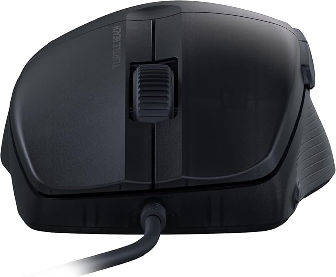 Turtle Beach Pure SEL Wired RGB Gaming Mouse, Ultra-Light 49g Ergonomic Design, 8000 DPI Optical Sensor, Mechanical Switches, Pretension System, Pure PTFE Glides, AIMO RGB Lighting – Black