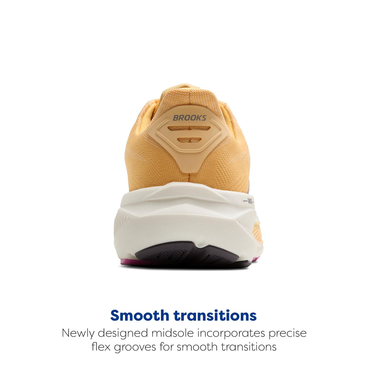 Brooks Women’s Ghost 17 Neutral Running Shoe - Apricot/Grey/Pink - 9.5 Medium