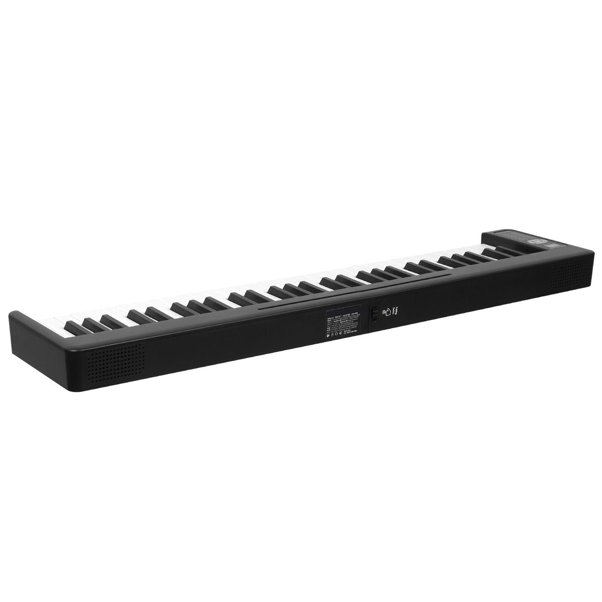 61 Key Folding Keyboard Piano, Bluetooth & MIDI, Portable Electronic Digital Foldable Piano with Sustain Pedal Touch Sensitive Lighted Keys Bag, Rechargeable for Beginners Teens Adults, Black