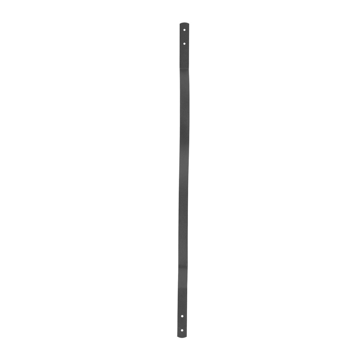 61 Pack Deck Balusters, 32.28 x 1 in Metal Railing Spindles, Galvanized Steel Decking Stair Balusters with Screws, Stylish Wavy Design for Outdoor Deck, Porch & Staircase Railing Fence, Black