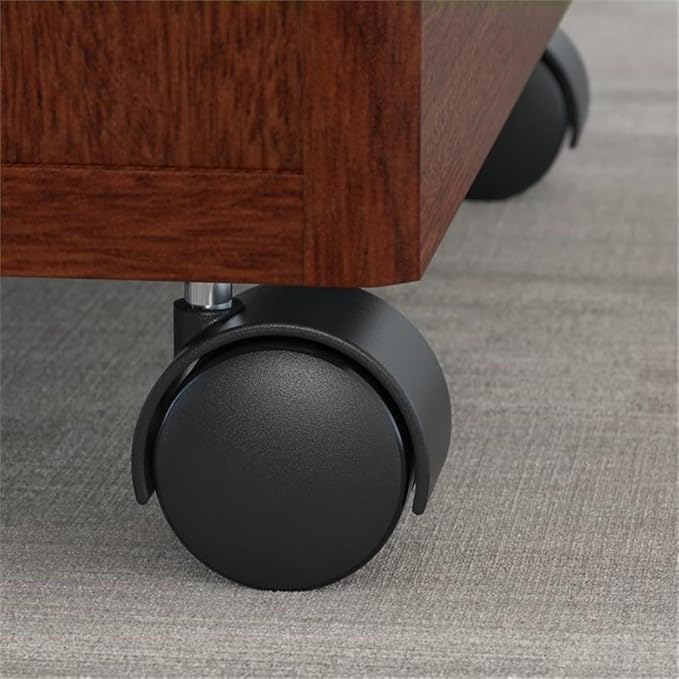 Bush Business Furniture Series C 72W Office Desk with Bookcase and File Cabinets in Mahogany
