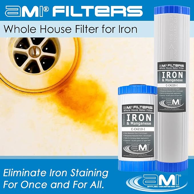 APPLIED MEMBRANES INC. Whole House Water Filter Replacement Filter Cartridge Set