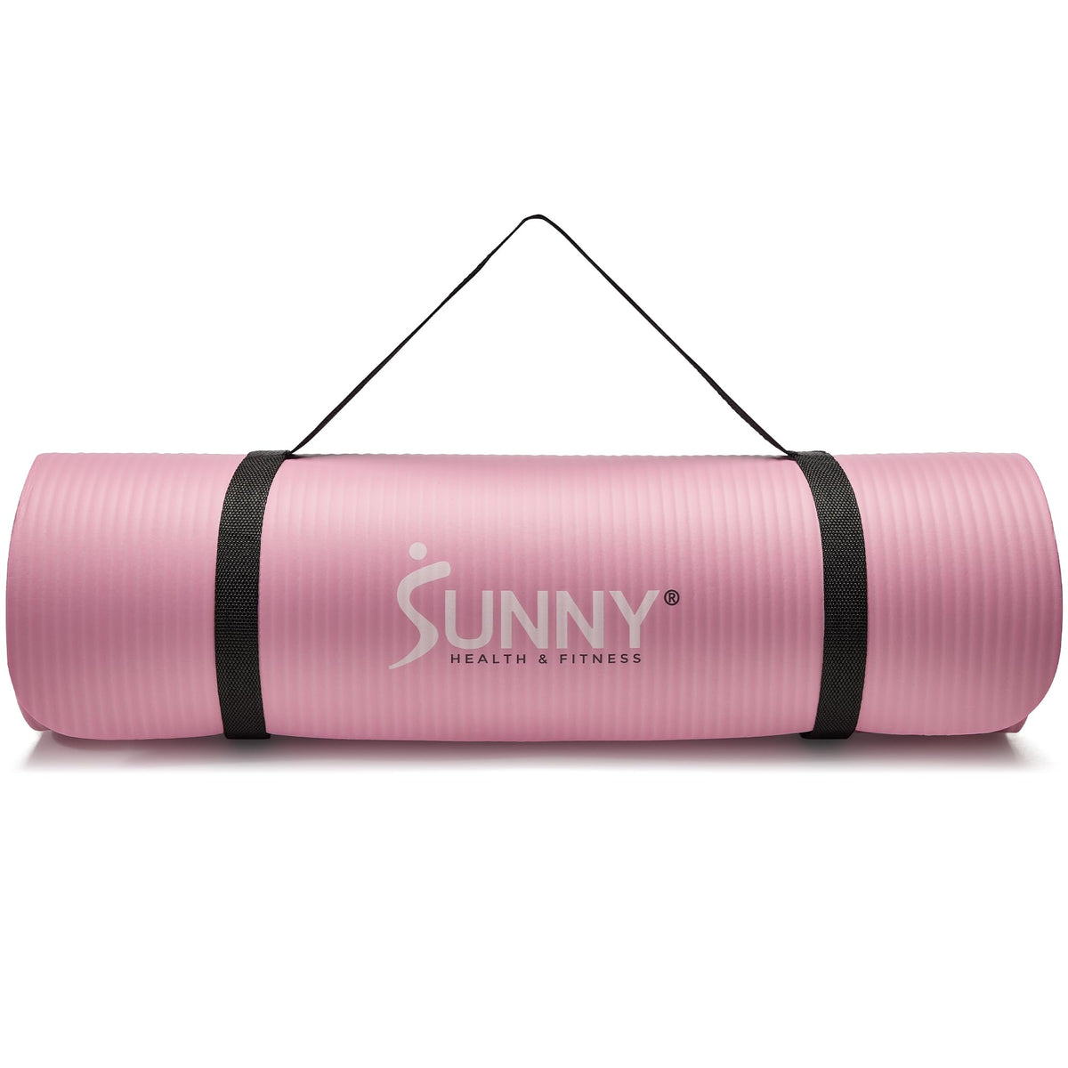Sunny Health & Fitness 1/2" Thick Non-Slip Exercise Yoga Mat - Pink