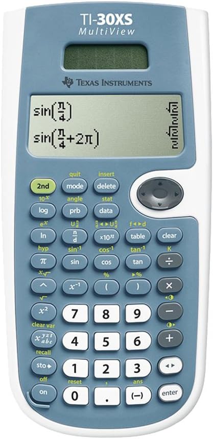 TI 30 XS Multiview Scientific Calculator + WYNGS Protective Case Black