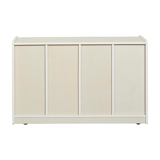 ECR4Kids 12 Cubby Mobile Tray Storage Cabinet, 3x4, Classroom Furniture, White Wash