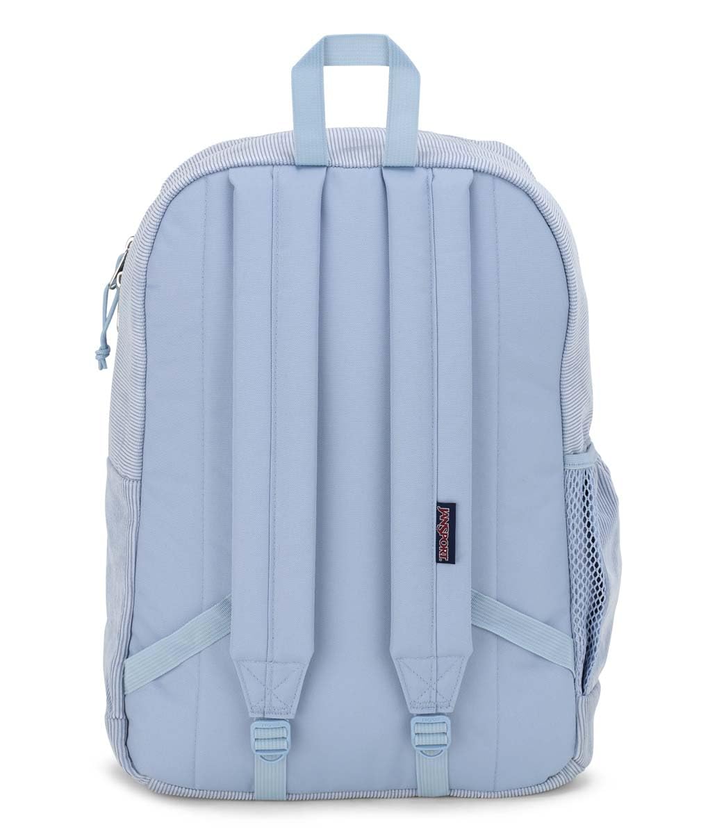 JanSport Cross Town Plus Remix Backpack - Padded Back Panel, Laptop Sleeve, and Front Pocket Organizer - Blue Dusk Corduroy
