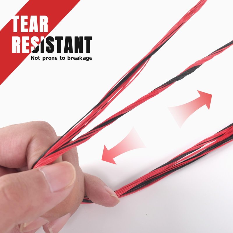 ELONG OUTDOOR Archery Recurve Bow String for Recurve Long Bows, Bowstring Traditional Bow Replacement, AMO 56 to 62 inch -12-14-16 Strands, W/2 Brass Nocks