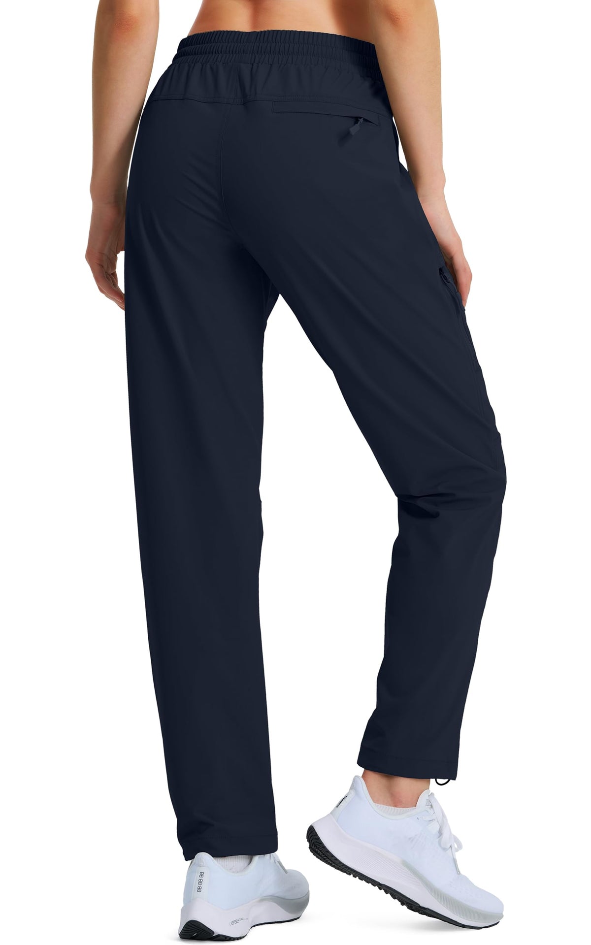 Hugut Women's Hiking Pants Quick Dry Lightweight Cargo Pants UPF 50 Water Resistant Zipper Pockets for Golf Travel Work Camping Navy