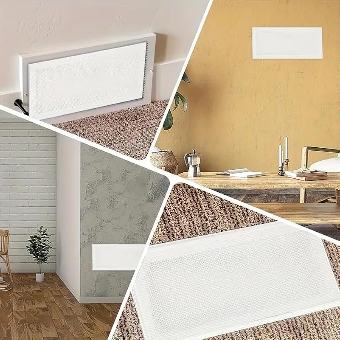 4 PCS White Magnetic Vent Covers -5"x11" Magnetic Air Vent Screen