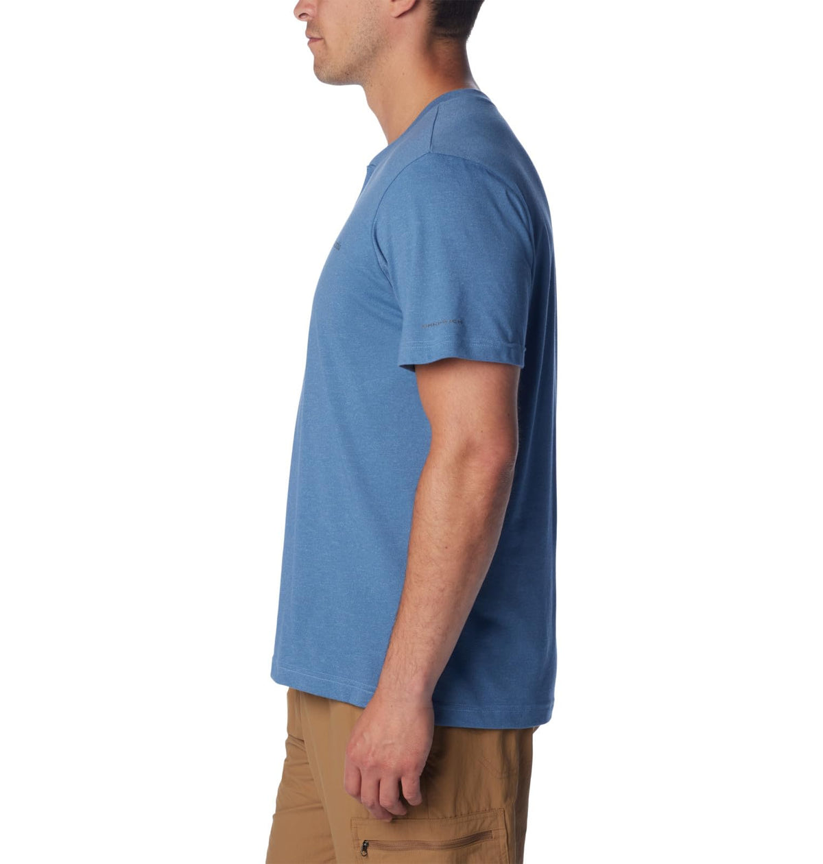 Columbia Men's Thistletown Hills Short Sleeve Henley, Skyler Heather, Medium
