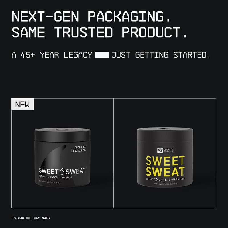 Sports Research® Sweet Sweat 'Workout Enhancer' Gel (Original Scent) - Maximize Your Exercise & Sweat Faster - 13.5oz Jar